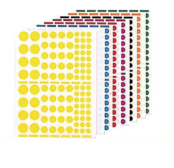 Agipa - Autocollants 1 040 pièces, cercles