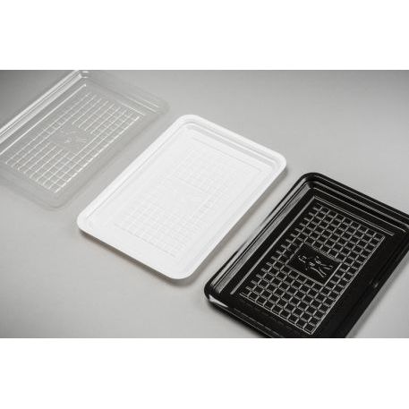 Klika - Plat à viande Rpet 12x18 noir 3000 pièces