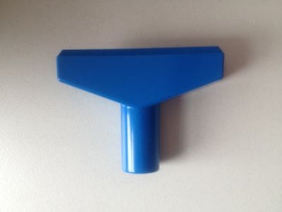 Klika - Pièce en T 60 mm bleue pour profil-1