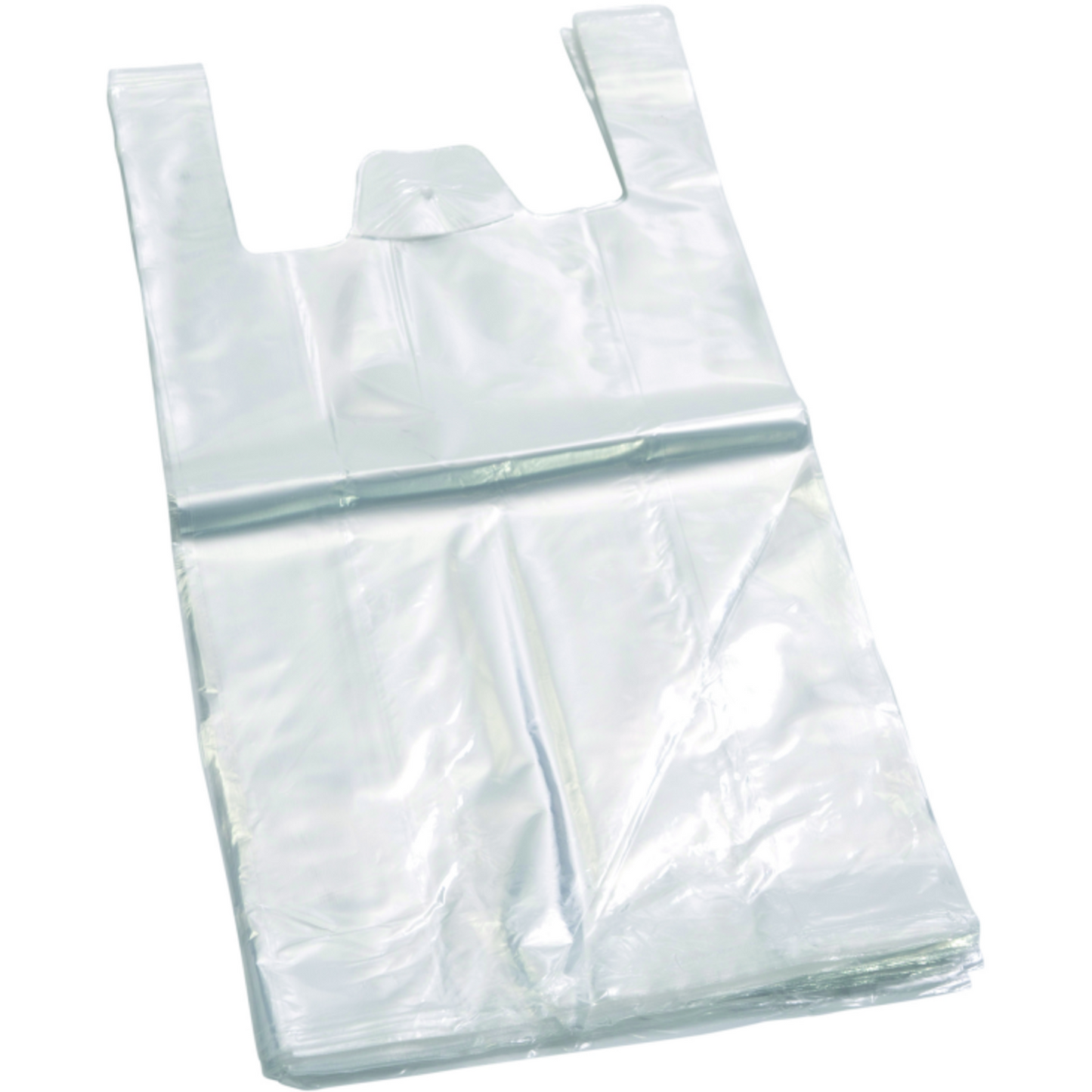 Top Quality - Tas | HDPE | 25x 6x46cm | hemddraagtas | wit | 2000 stuks