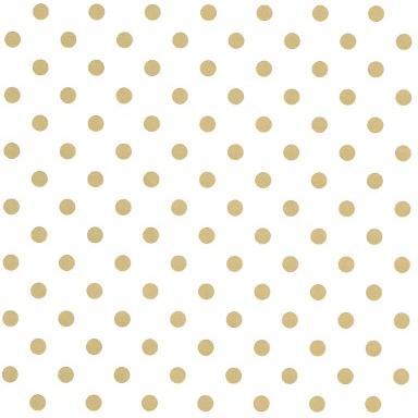 Klika - Cadeaupapier Geschenkpapier White with gold dots 30 cm