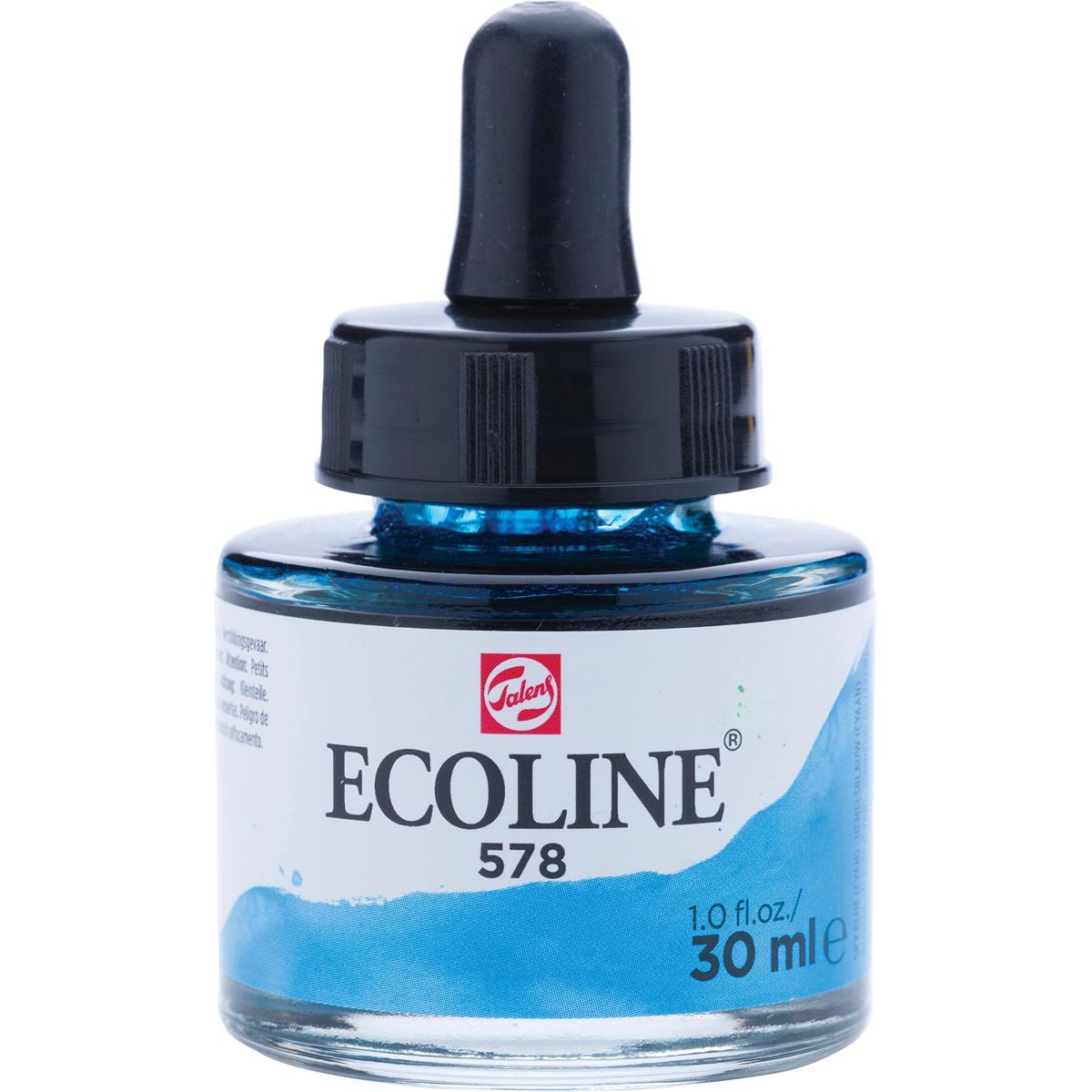 Talens - Aquarelle Ecoline flacon de 30 ml, bleu ciel (cyan)