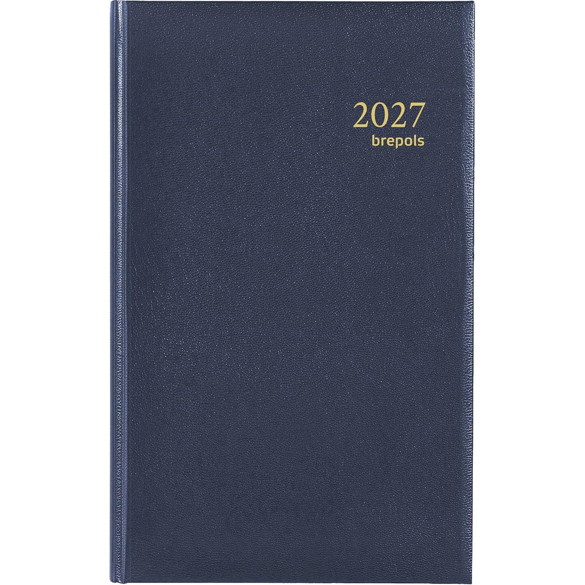 Brepols - agenda Brefix Lima 6 langues, bleu, 2026