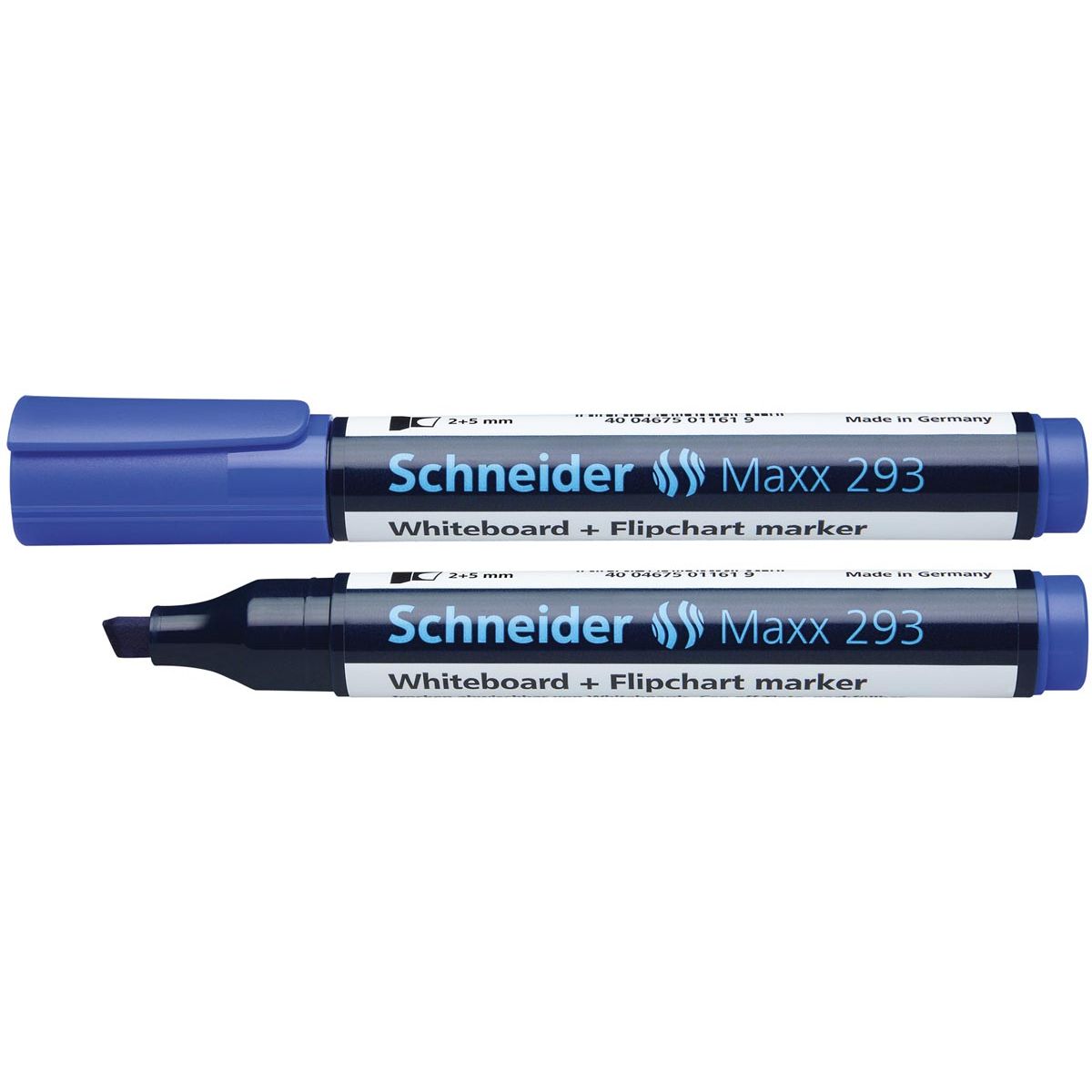 Schneider - tableau blanc + feutre pour paperboard Maxx 293 bleu