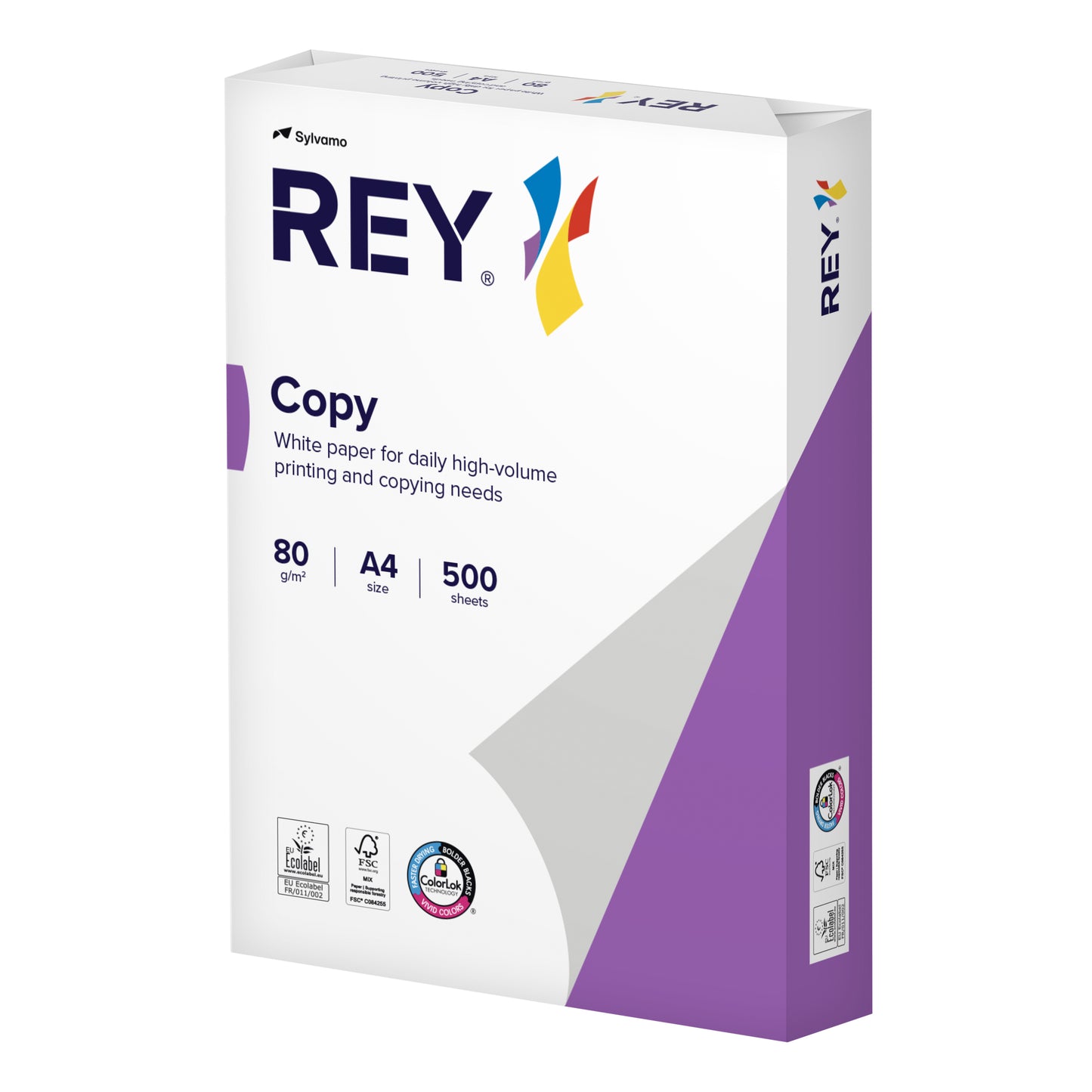 Rey - Kopierpapier Copy A4 80gr weiß 500 Blatt | 5 Stück