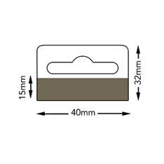 Klika - Carte d'en-tête 40x32 mm feuille de fente 1000 pièces 3 pièces
