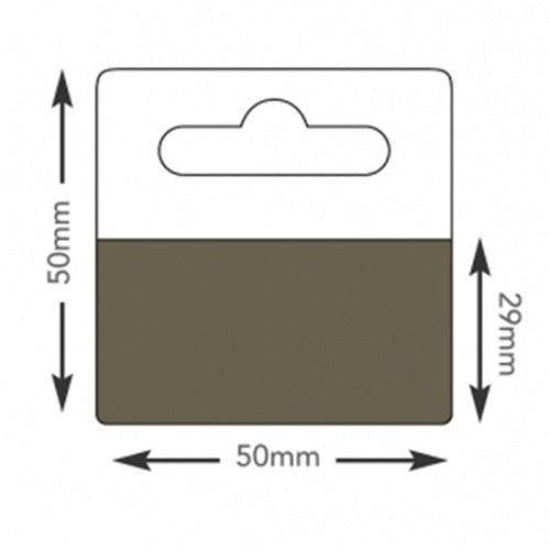Klika - Hang-ups 50x50mm kleeflaag 50x28mm 100st