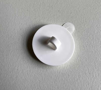 Klika - Oeil adhésif 20 mm blanc amovible 100 pièces 8 pièces