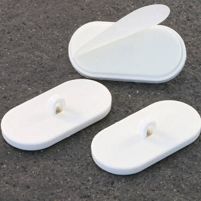 Klika - Oeil adhésif 20x40 mm blanc 100pcs 7 pièces