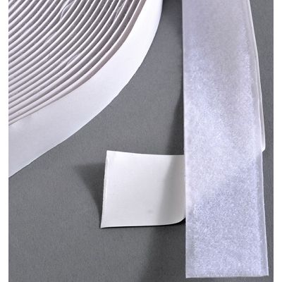 Klika - Klittenband klevend 38mm wit lus 25m