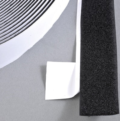 Klika - Adhésif Velcro 38mm boucle noire 25m
