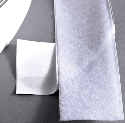 Klika - Adhésif Velcro 50mm blanc boucle 25m