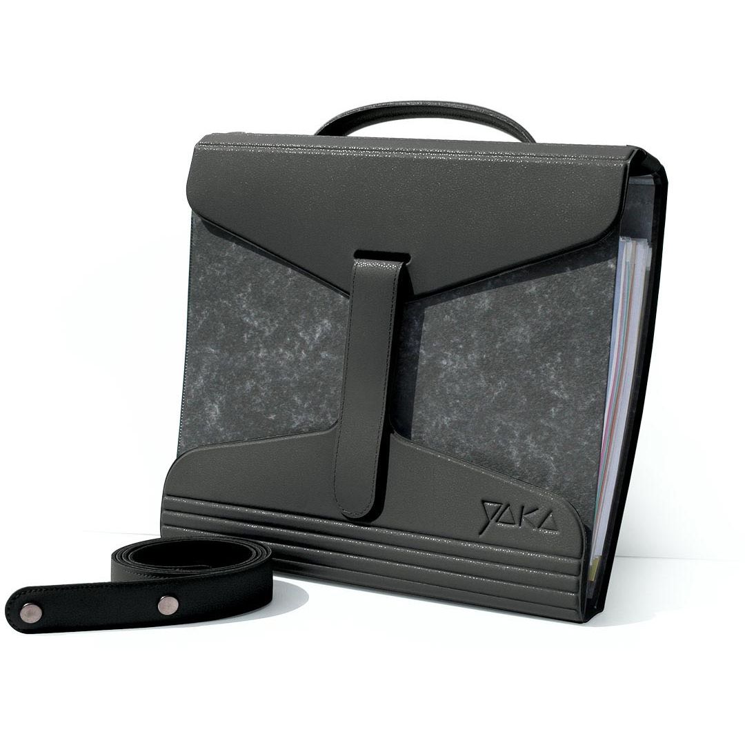 YAKA - porte-documents, noir