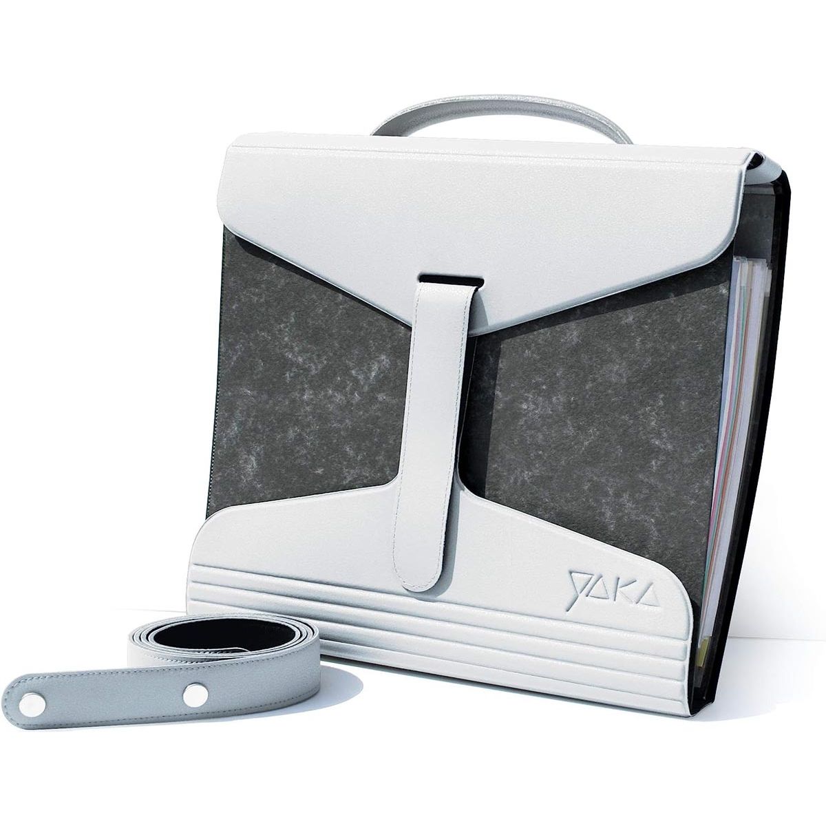 YAKA - porte-documents, blanc