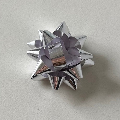 Klika - Minibows 38mm metal zilverglans 100 stuks