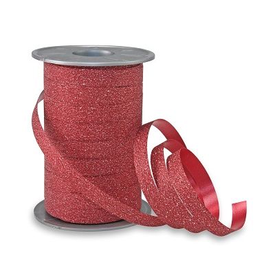 Klika - Poly glitter rood 100 meter breedte 10