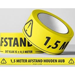 Klika - e geel 1,5 meter afstand houden aub