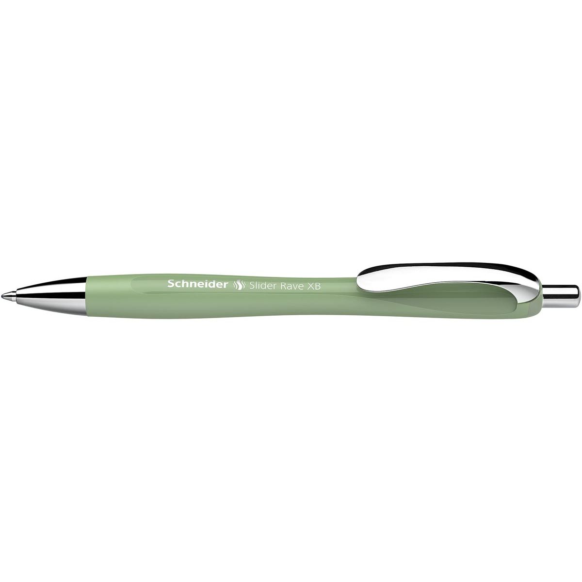 Schneider - balpen Slider Rave Trend Edition, extra breed, blauwe inkt, organic green