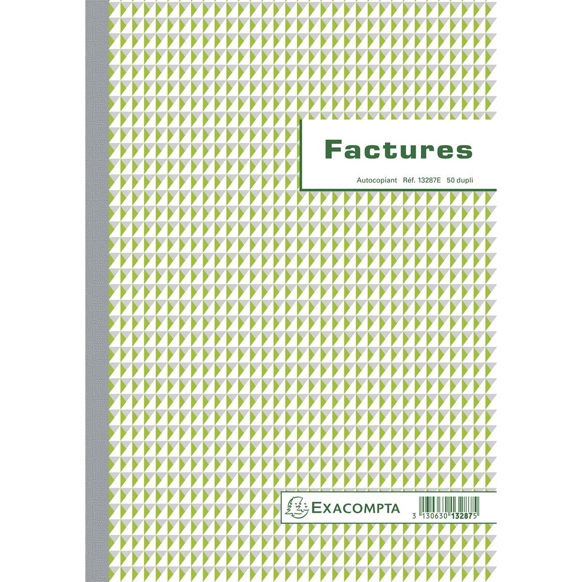 Exacompta - facturen, ft 29,7 x 21 cm, dupli, Franstalig