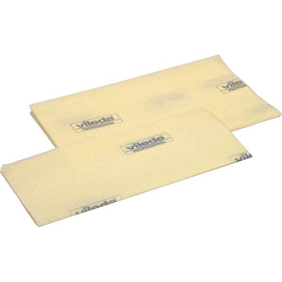 Vileda - Essuie-poussière haute performance, jaune, paquet de 50 pièces