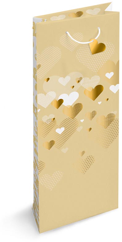 Klika - Geschenkzak Made In Heaven, voor fles, 9 x 36 x 13 cm