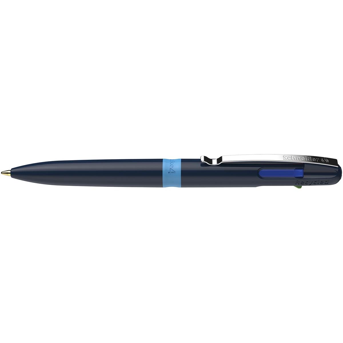 Schneider - 4-kleurenbalpen Take 4, medium, donkerblauw/lichtblauw