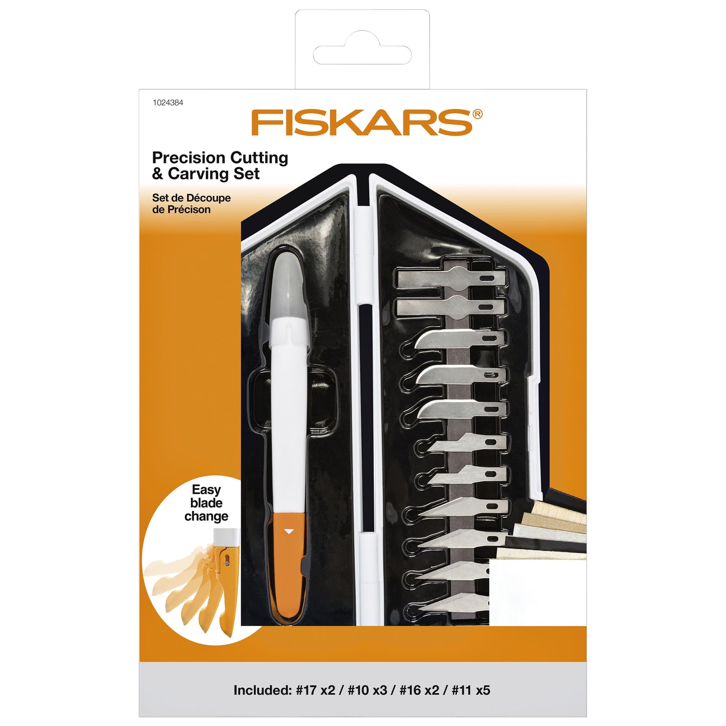 Fiskars - Precisiemes medium duty 12 mesbladen wit