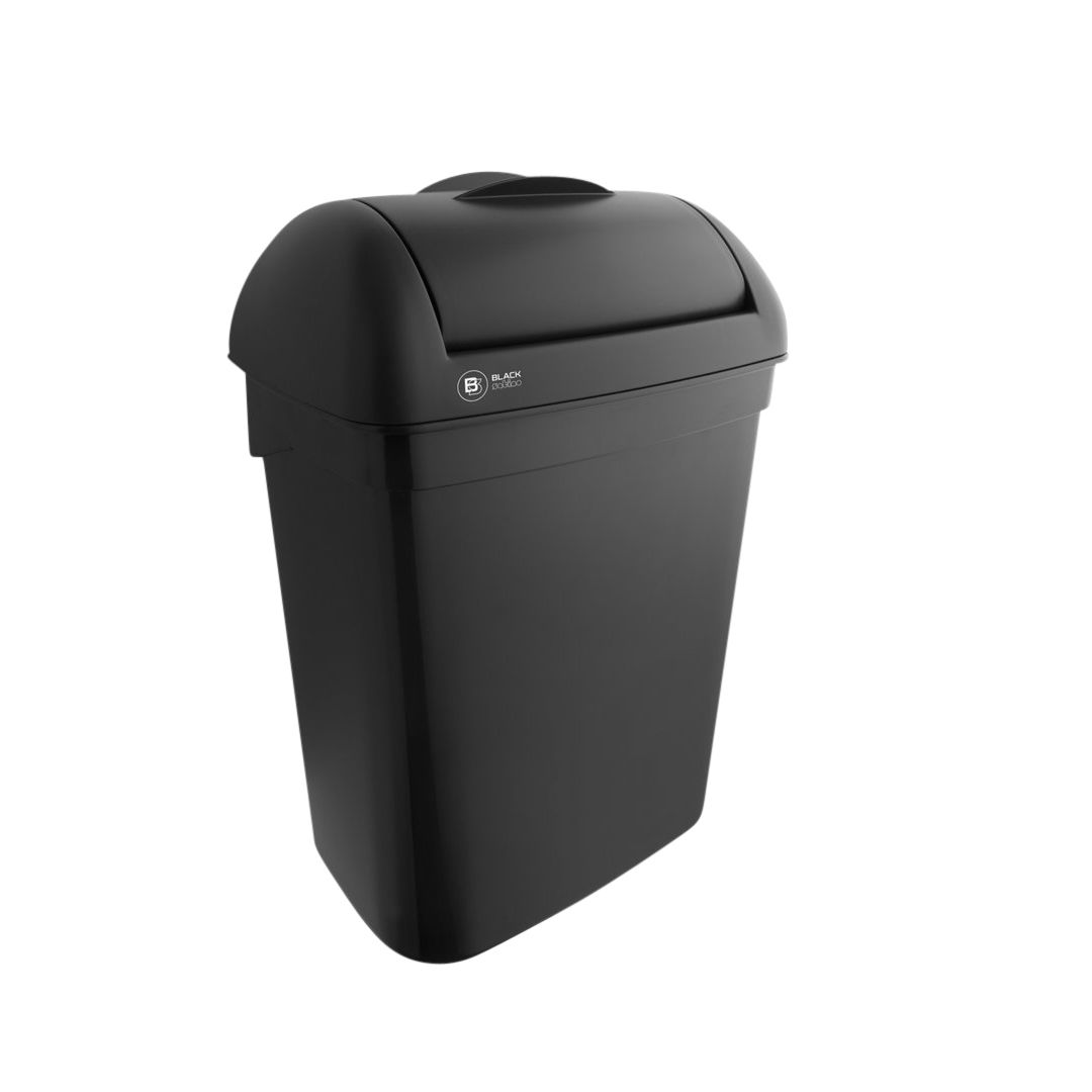 BlackSatino - Poubelle hygiène féminine 8 litres noir 332170