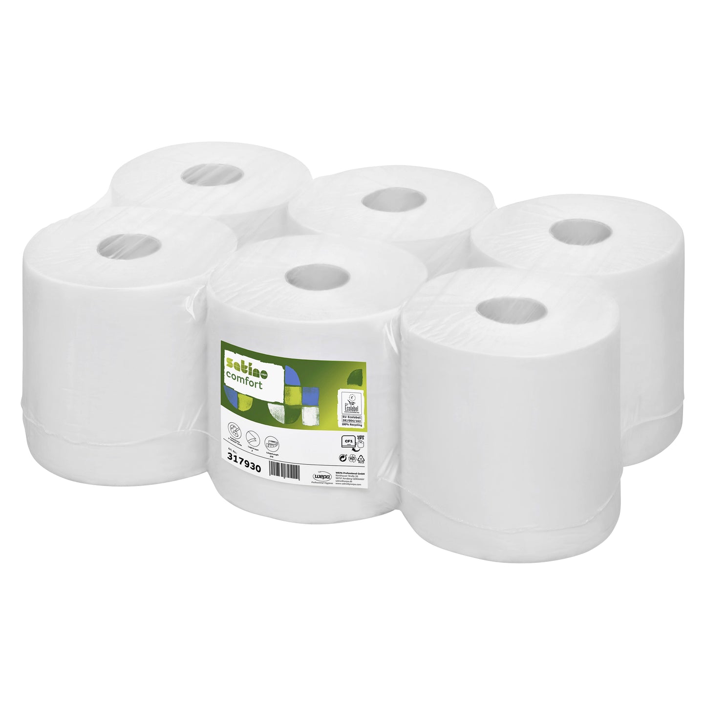 Satino - Poetspapier cf1 comfort 1laags 275m wit