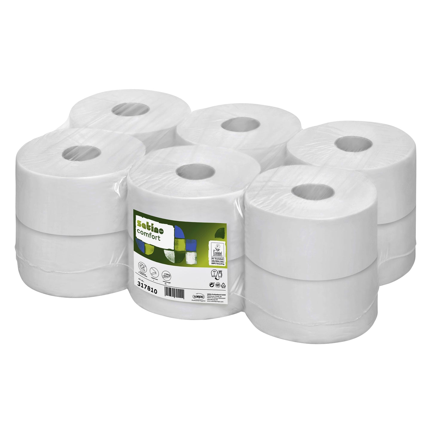 Satino by WEPA - Toiletpapier Satino JT1 Comfort 2-laags 180m wit 317810