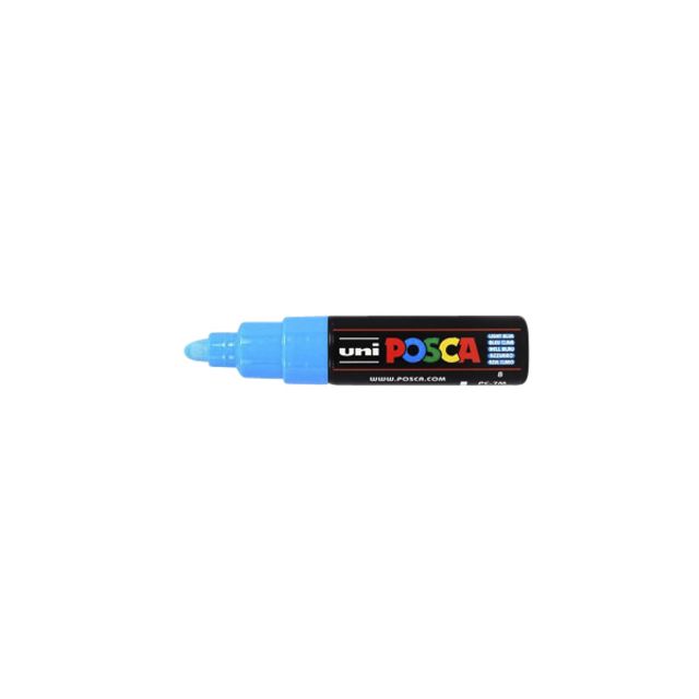 Posca - Marqueur Uni PC7M large bleu clair | 6 pièces