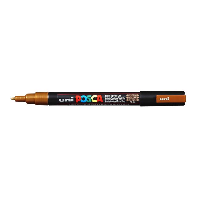 Posca - Marqueur Uni PCfine bronze | 12 pièces