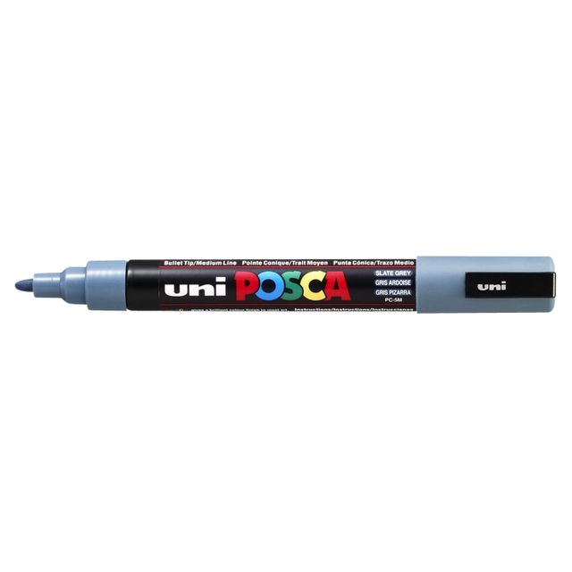 Posca - Paintmarker Uni PC5M mittleres Schiefergrau | 6 Stück