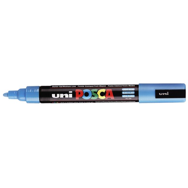 Posca - Marqueur Uni PC5M bleu clair moyen | 6 pièces