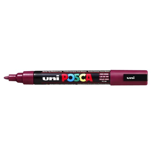 Posca - Paintmarker Uni PC5M mittel weinrot | 6 Stück