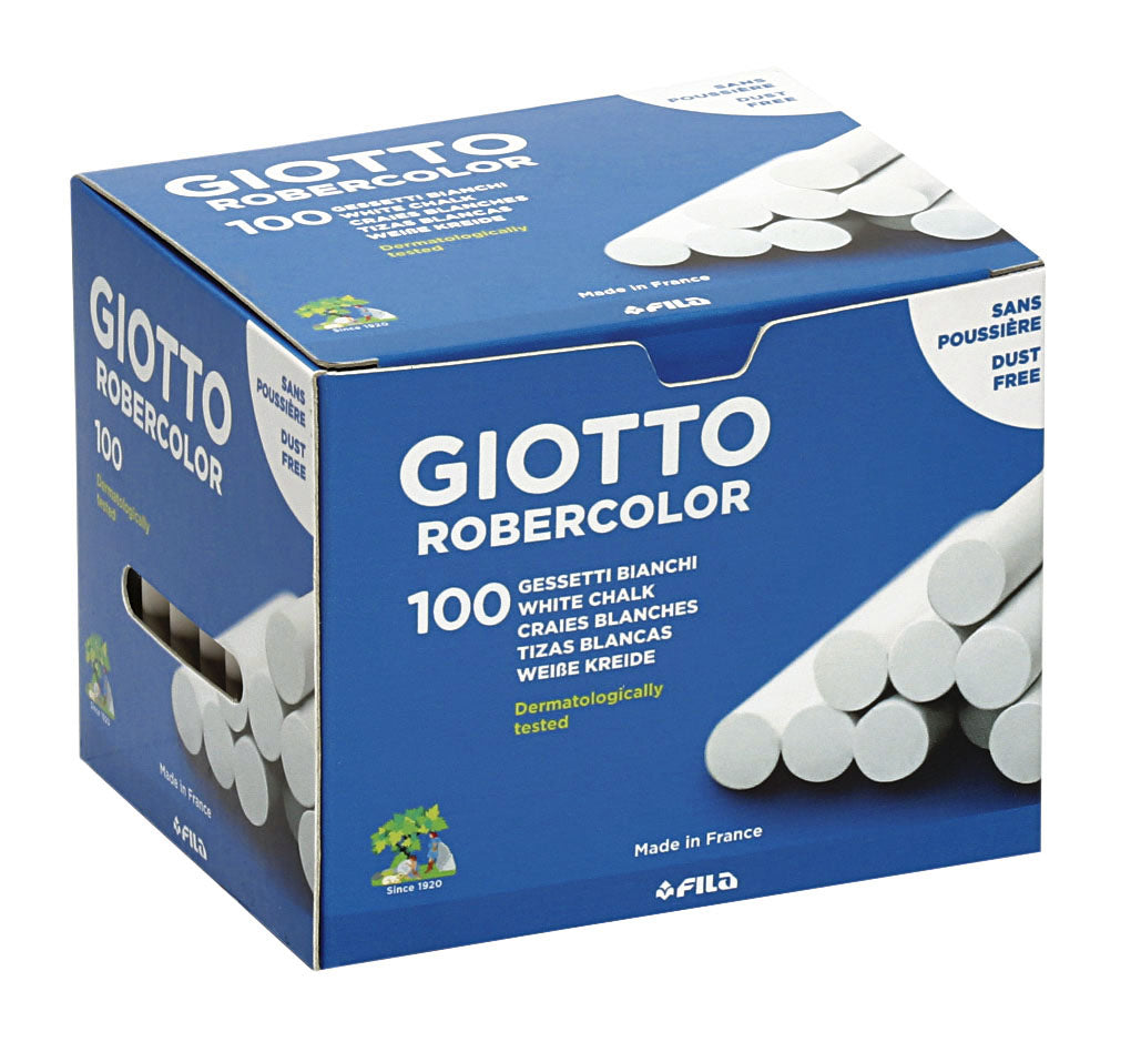 Giotto - Boîte à craies pour tableau noir de 100 pièces blanc