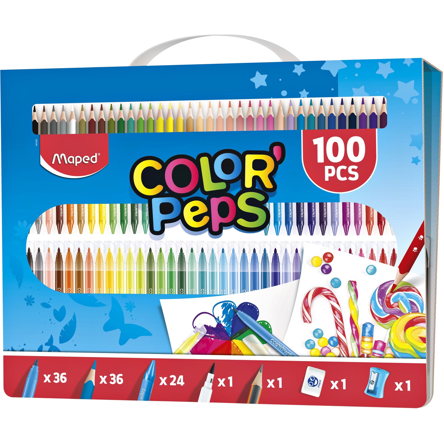 Maped - Set de dessin Color'Peps 100 pièces