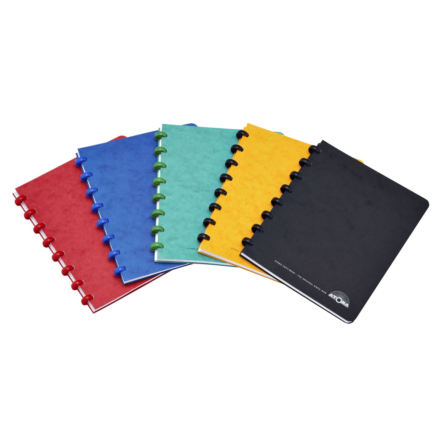 Atoma - Notizbuch A5 Raute 5x5mm 144 Seiten 90gr Karton sortiert | 10 Stück