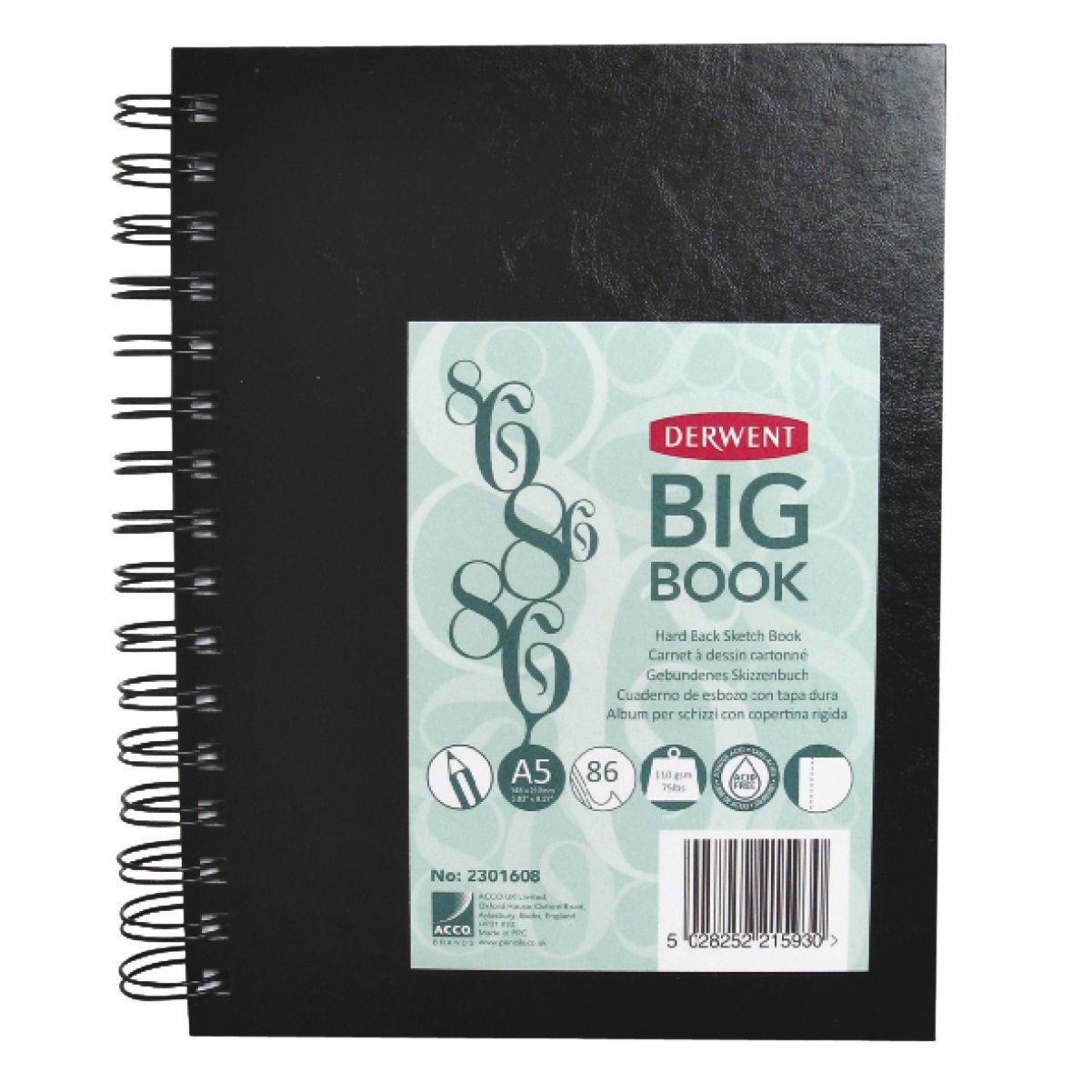 Derwent - Schetsboek big book a5 harde kaft