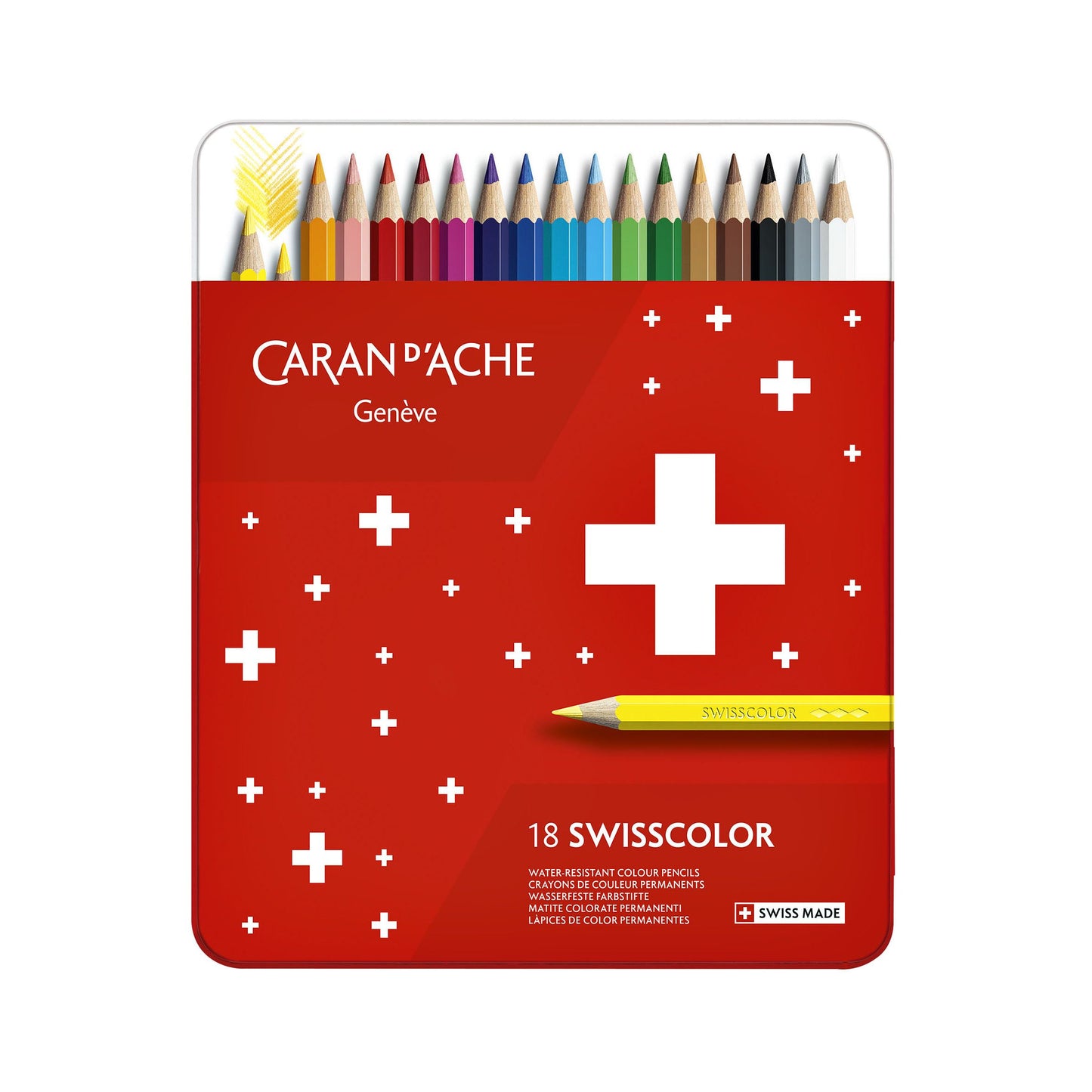 Caran d'ache - Kleurpotloden caran d ache swisscolor 18 stuks ass