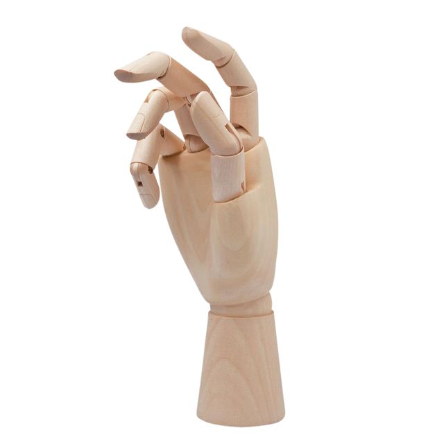 Conda - Rechte Hand der rechten Frau, 25 cm Naturholz