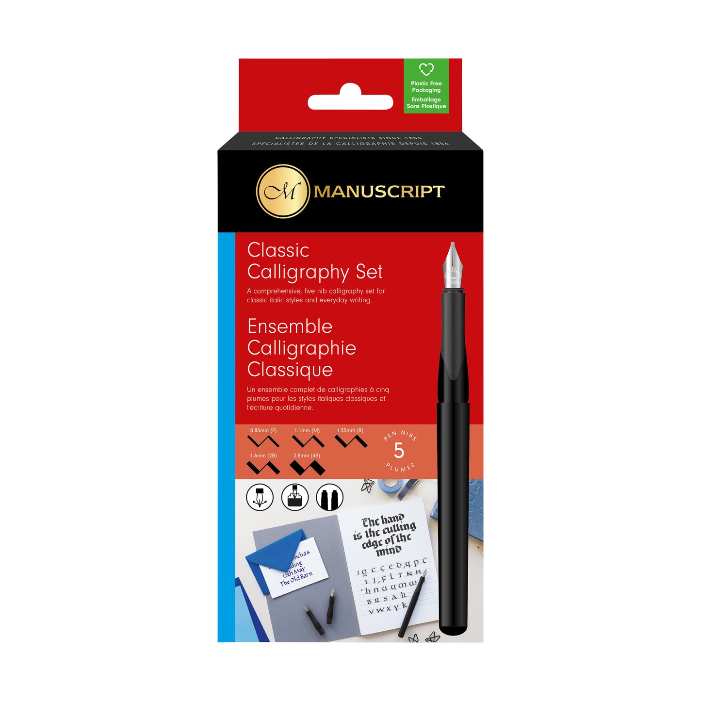 Manuscript - Kalligraphiestift MC1185 klassisch 5-teilig