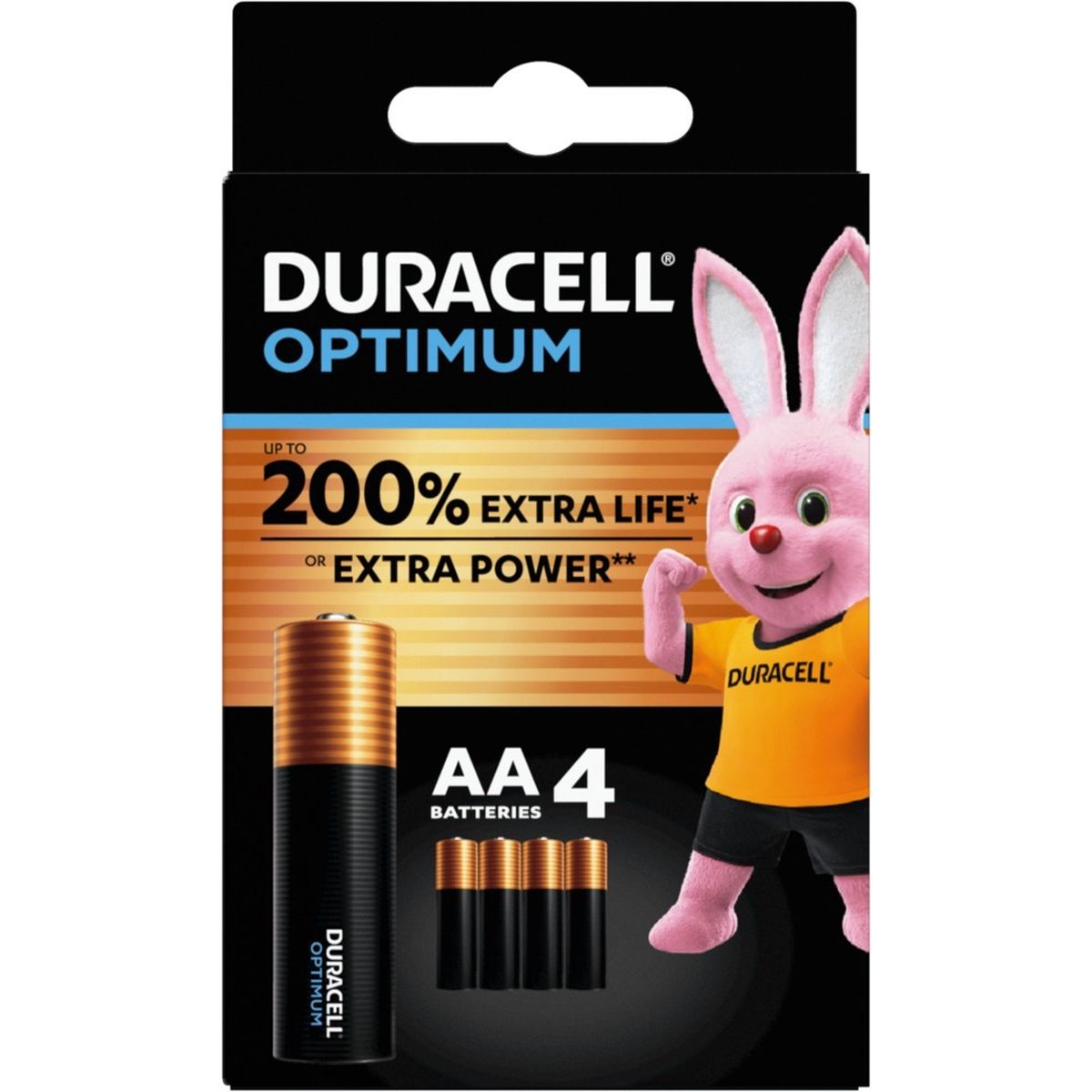 Duracell - Batterie optimale 4x AA | 16 pièces