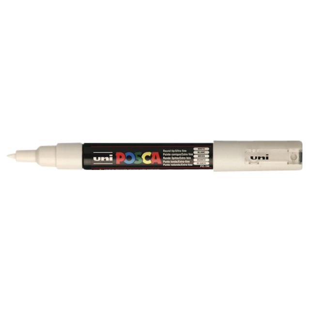 Posca - Paintmarker Uni PC1MC extra fein weiß | 6 Stück