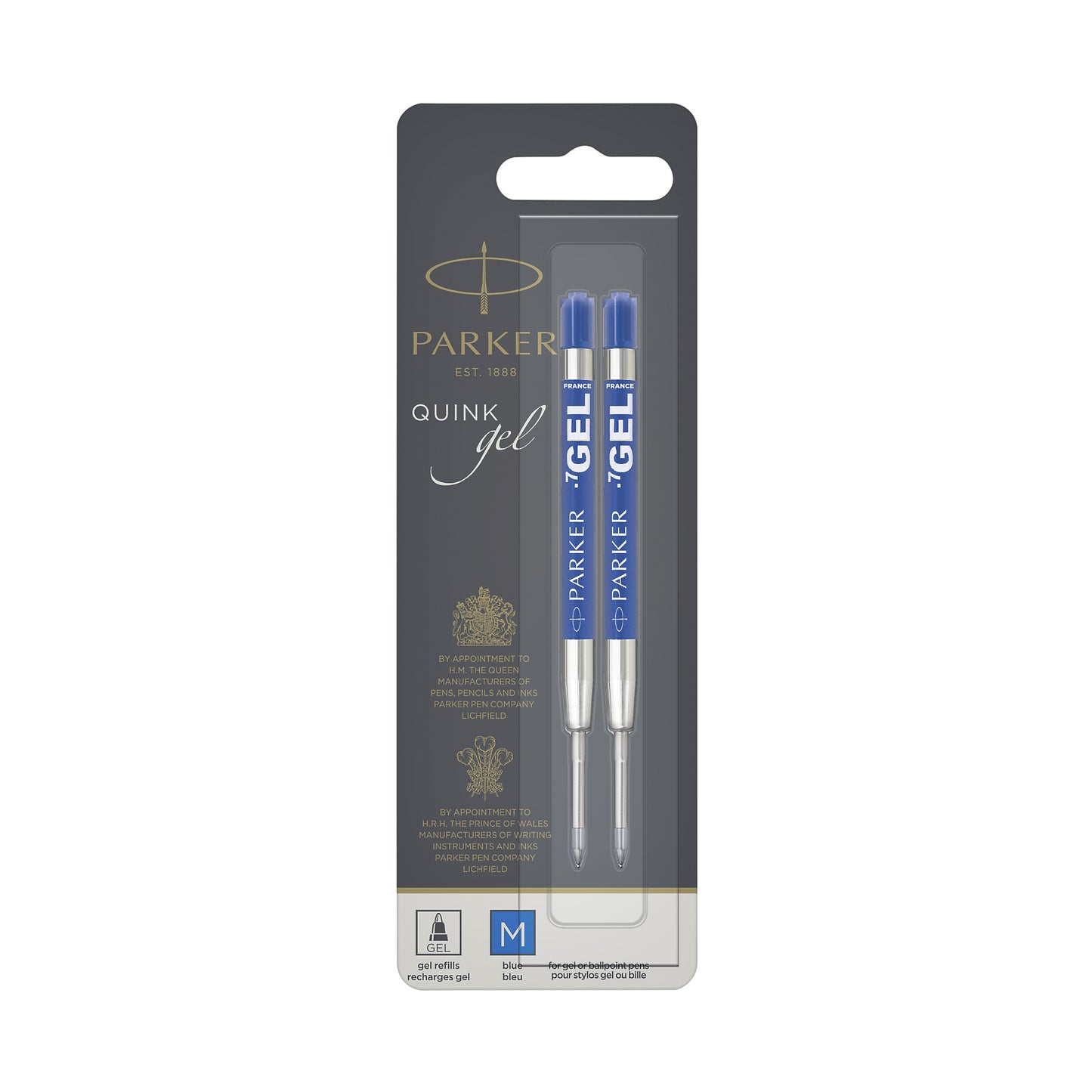 Parker - Gelschrijvervulling quink m blauw