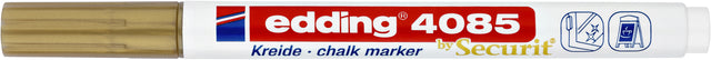 Edding - Marqueur à craie 4085 par rond 1-2mm or | 10 pièces