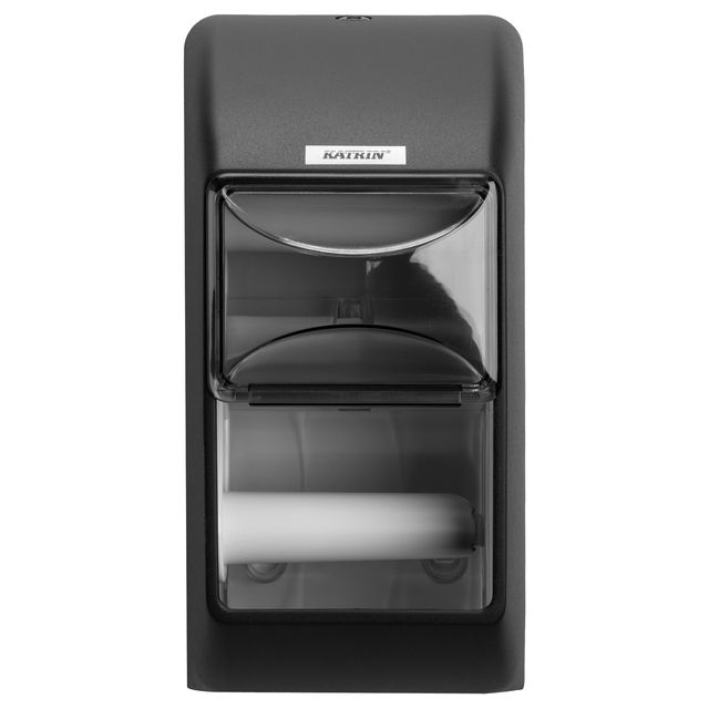 Katrin - Toiletpapierdispenser duo zwart
