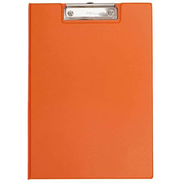 Maul - Porte-bloc A4 portrait avec passant pour stylo PVC orange fluo