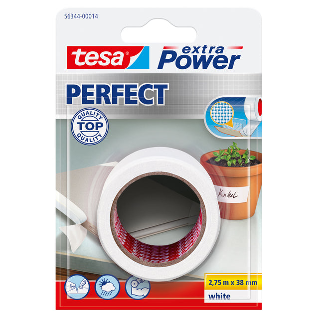 Tesa - Reparatiee ® extra Power Perfect 2.75mx38mm wit