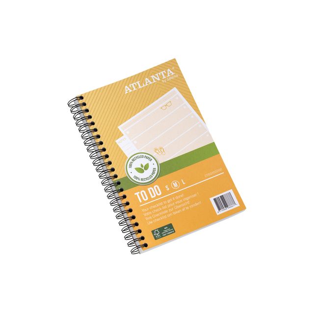 Atlanta par Jalema - Choses à faire Djois papier recyclé Été 195x125mm 100 feuilles 70gr jaune 2 pièces